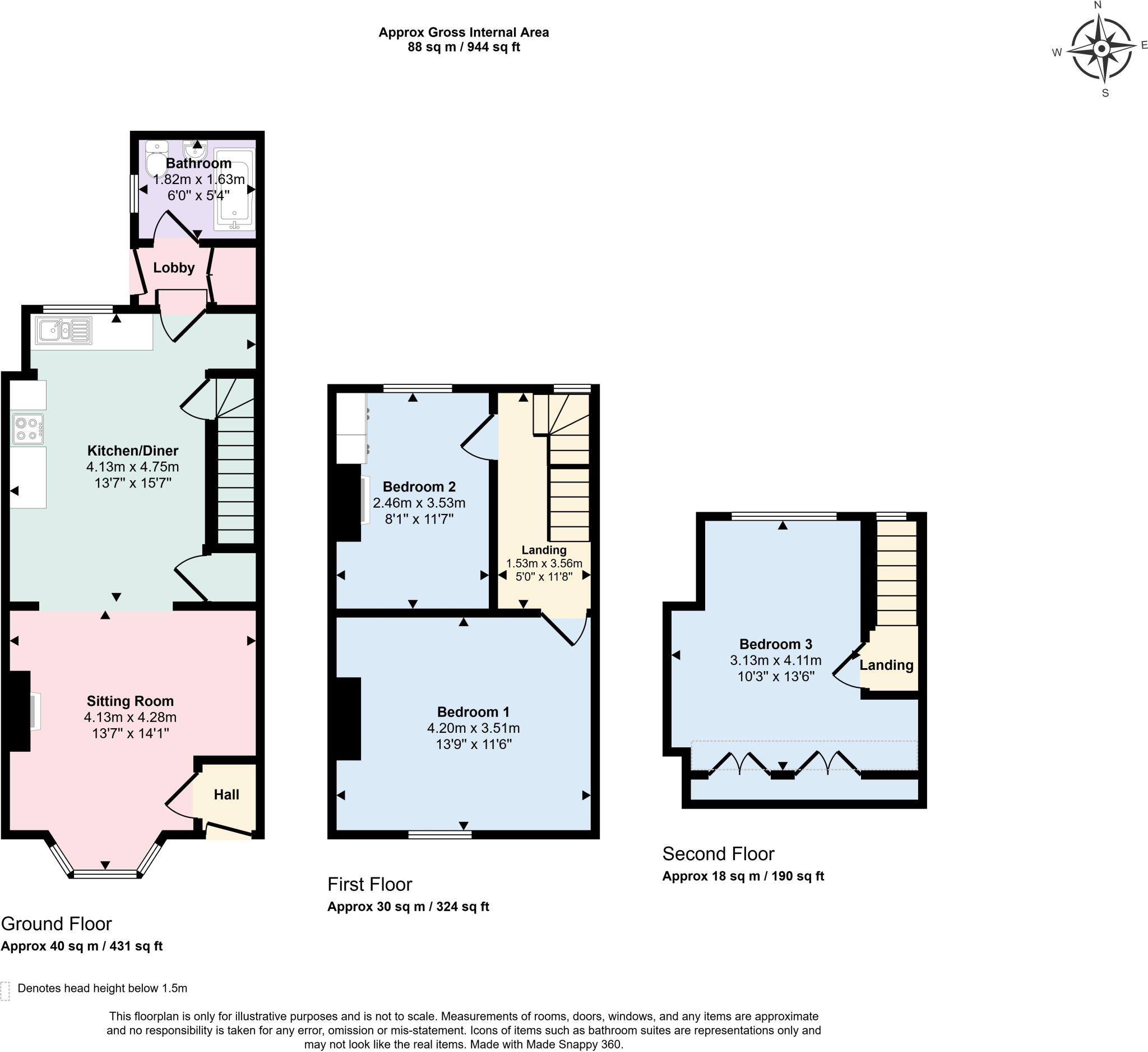 Denmark Road, Oldfield Park, Bath, BA2 floorplan