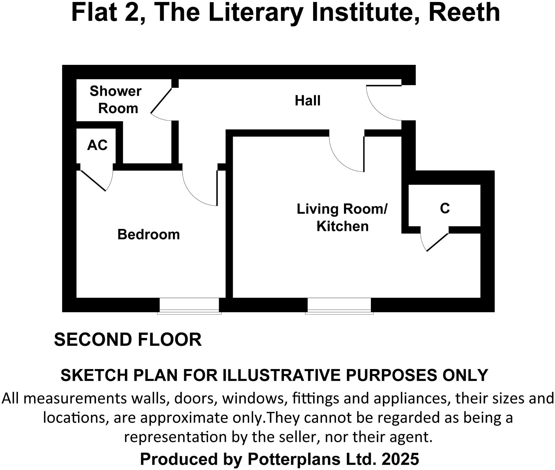 Flat 2, The Literary Institute, Reeth, DL11 floorplan
