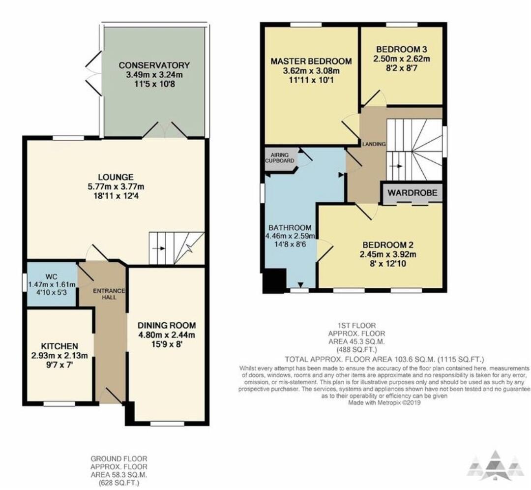 Worcester Close, Chesterfield, S45 floorplan