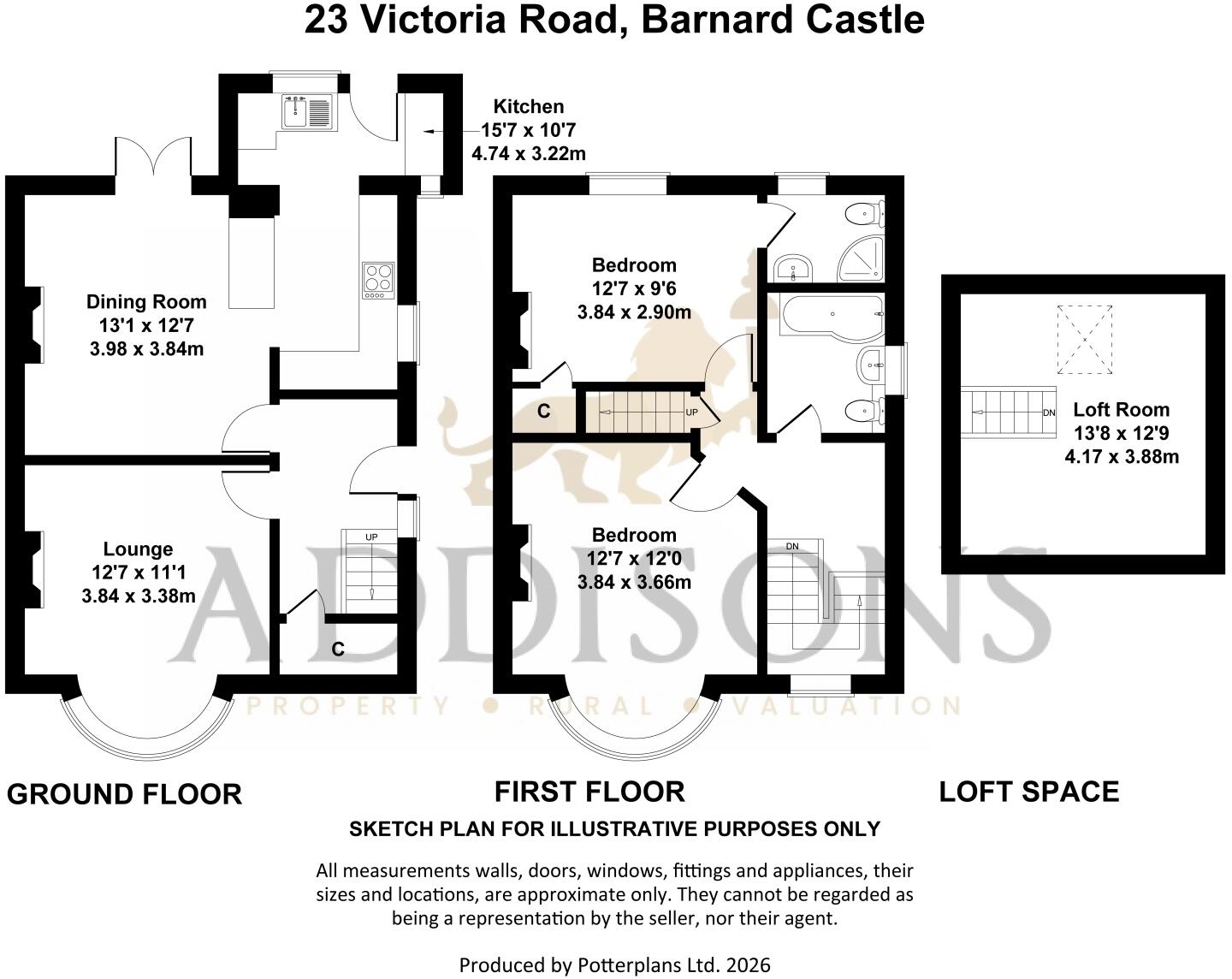 Victoria Road, Barnard Castle, County Durham, DL12 floorplan