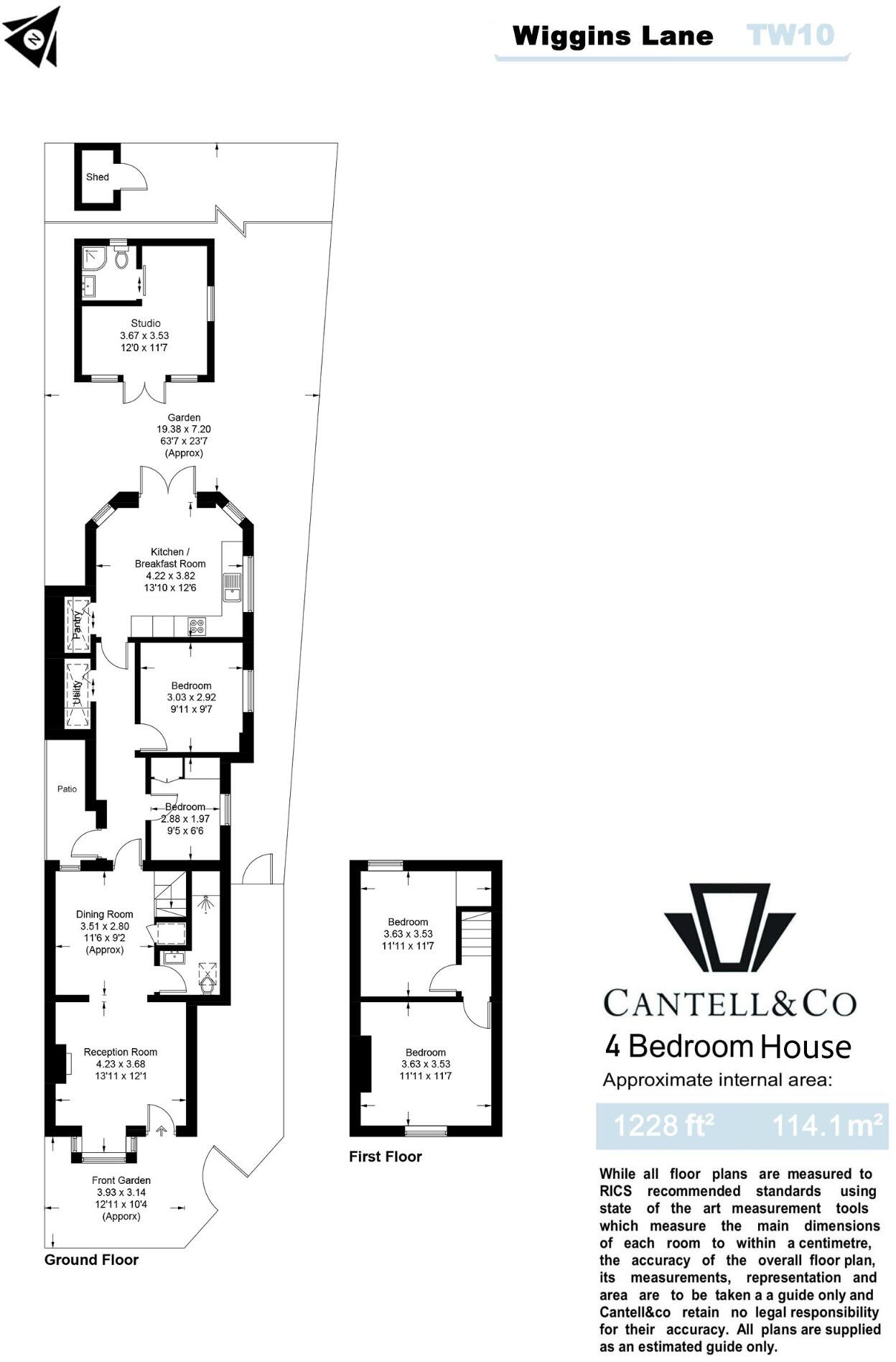 Wiggins Lane, Ham floorplan