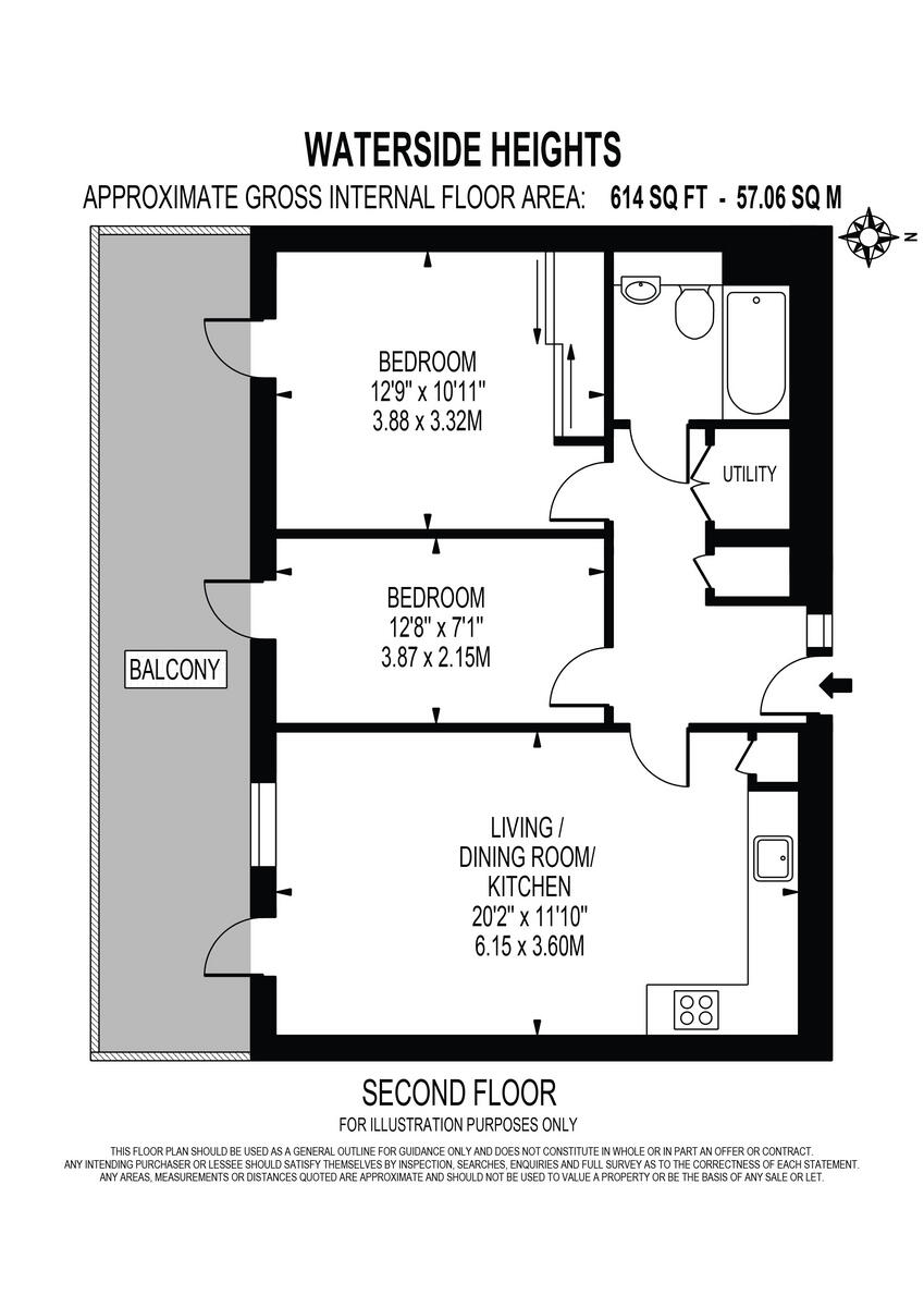 Waterside Heights, Booth Road, London E16 floorplan