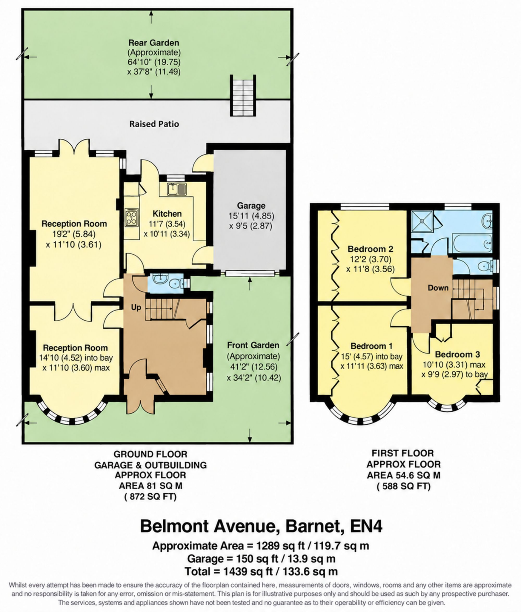 Belmont Avenue, Barnet, EN4 floorplan