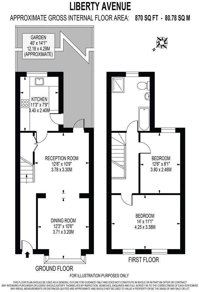 Liberty Avenue, Colliers Wood floorplan