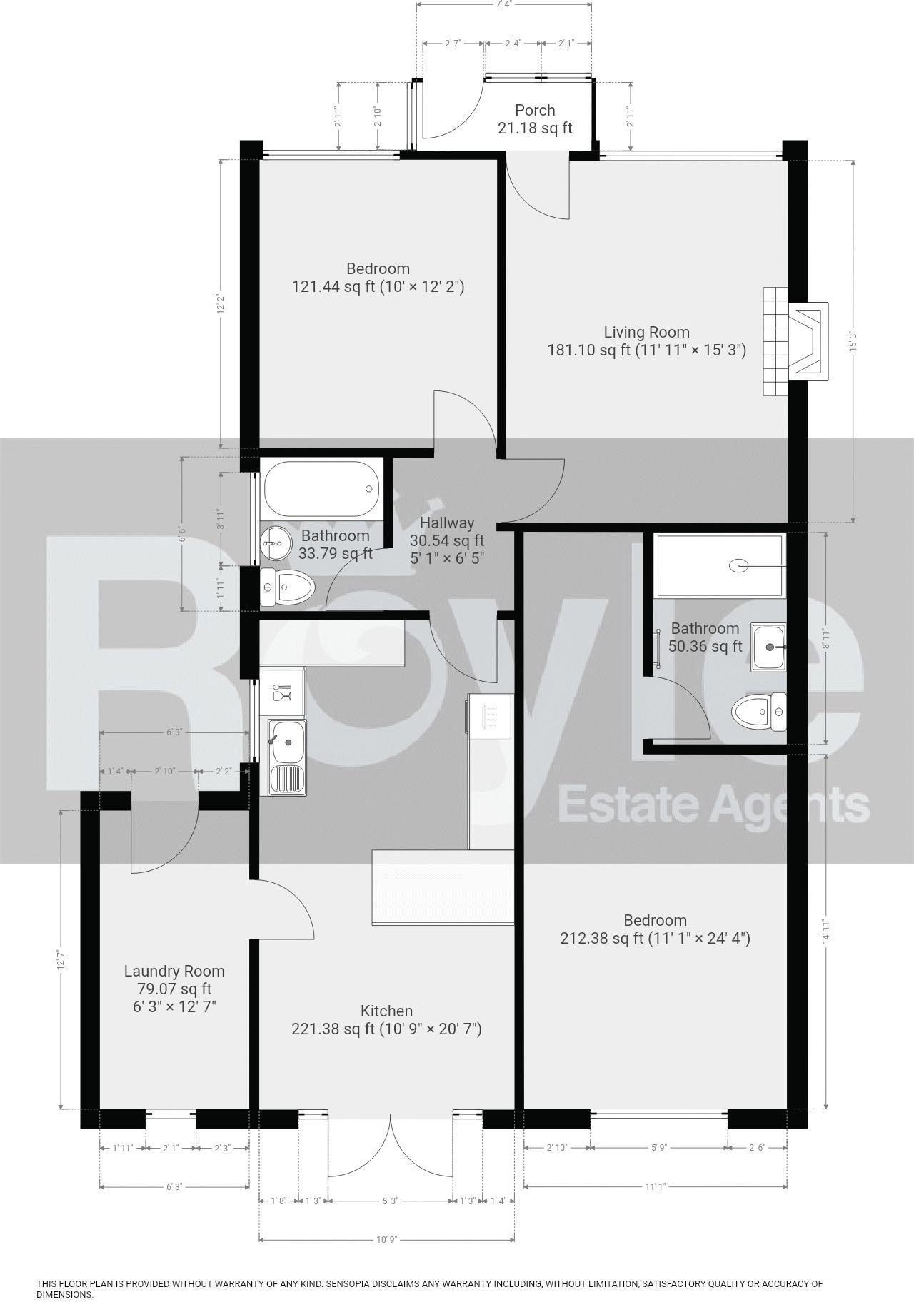 No. 3, Grasmere Road, Knott End-on-Sea. floorplan