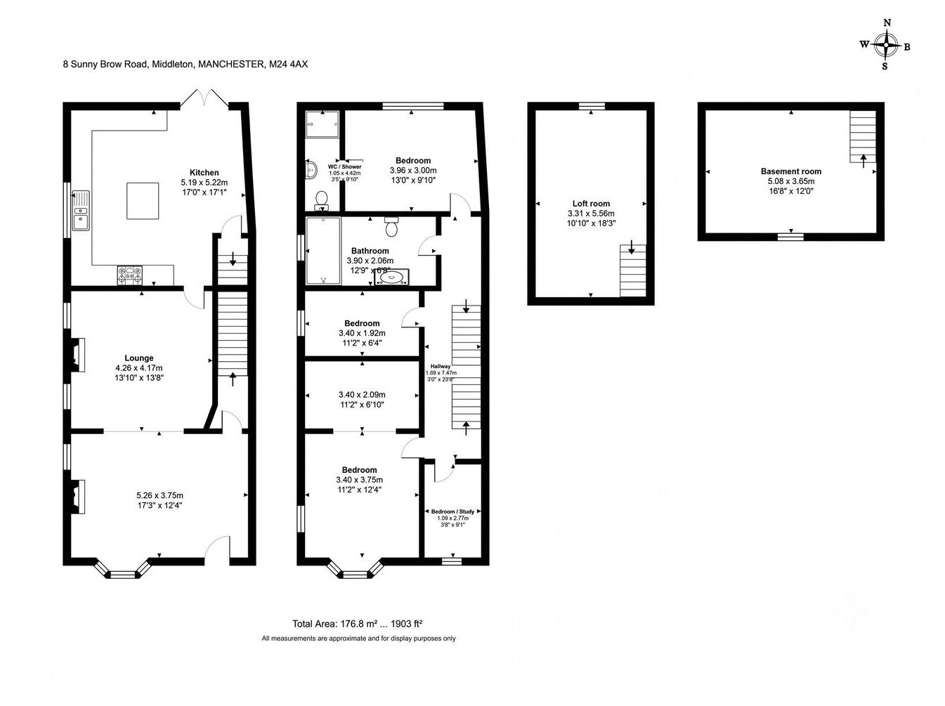 Sunny Brow Road, Middleton, Manchester, M24 floorplan