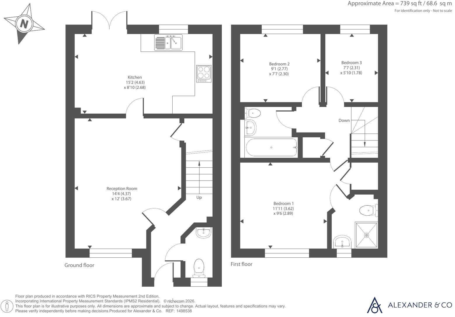 Bagshawe Way, Dunstable, Bedfordshire floorplan