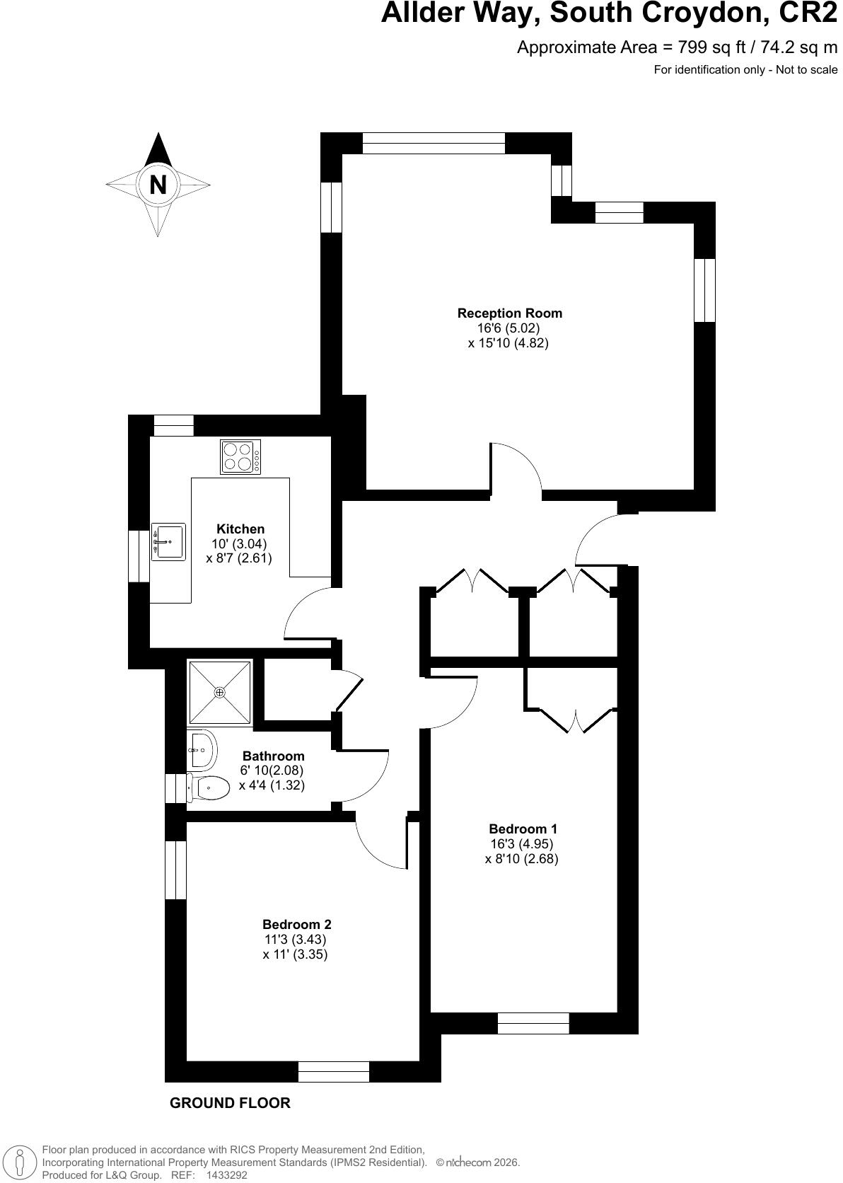 Allder Way, CR2 6JX floorplan