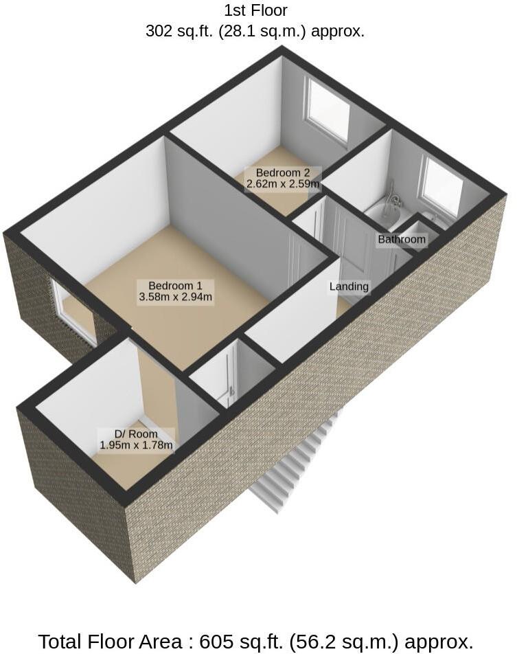 DOUBLE PARKING - Birchvale Court, Desborough, Kettering floorplan