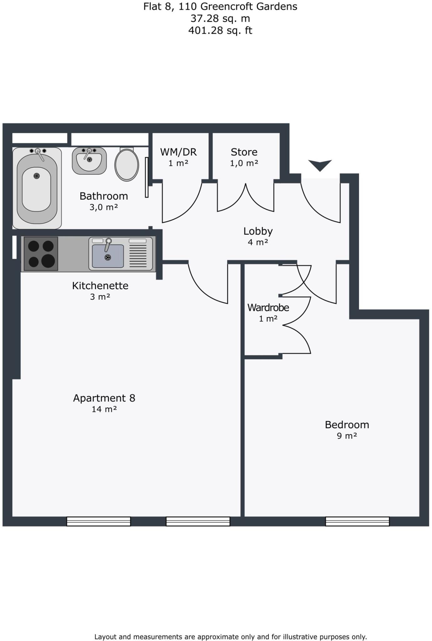 Greencroft Gardens floorplan