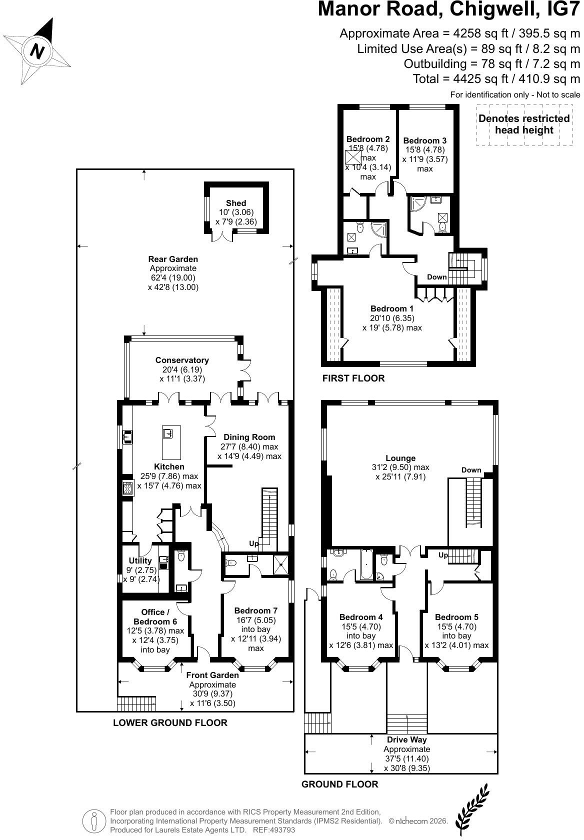 Manor Road, Chigwell, Essex floorplan