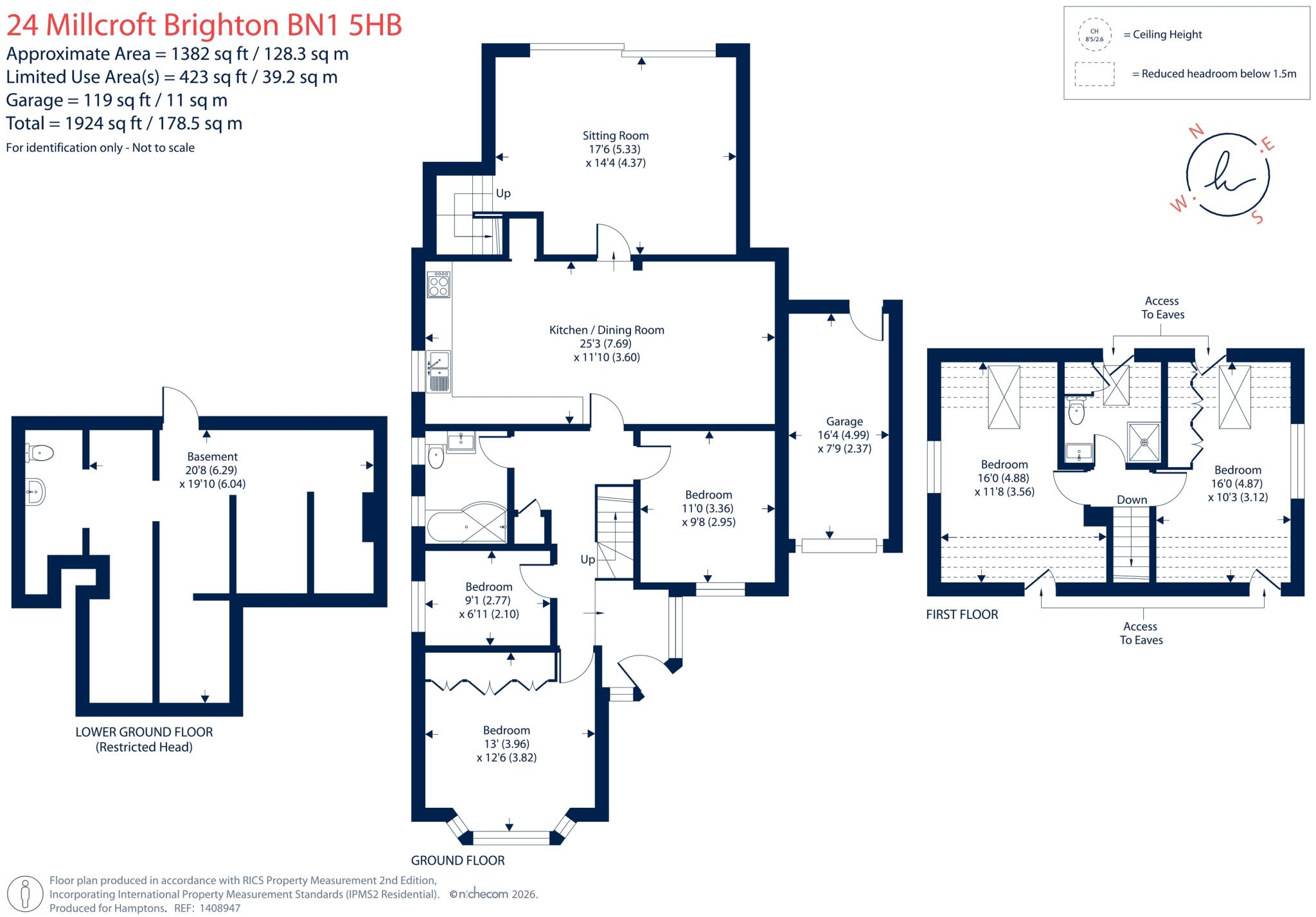Millcroft, Brighton, BN1 floorplan