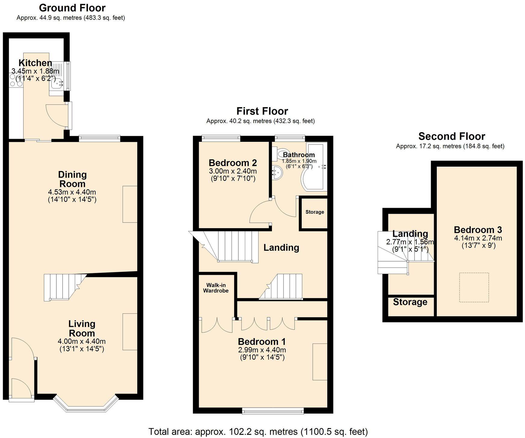 Cardwell Street, Padiham, BB12 floorplan