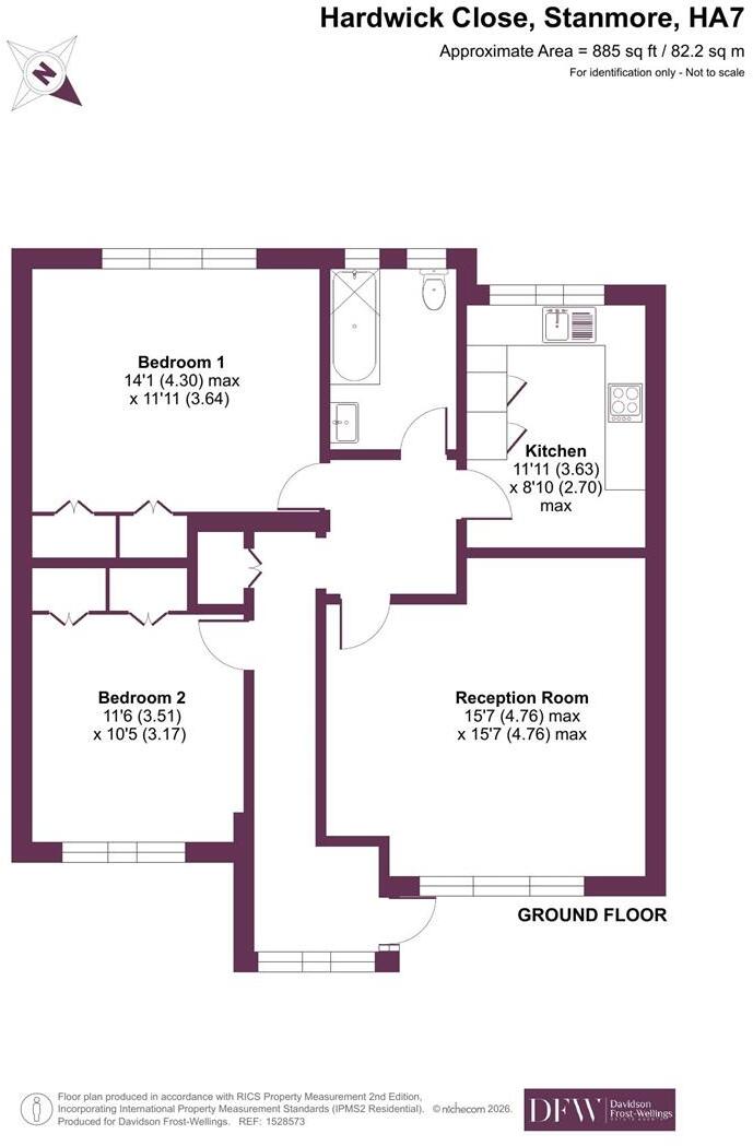 Hardwick Close, Stanmore, HA7 floorplan
