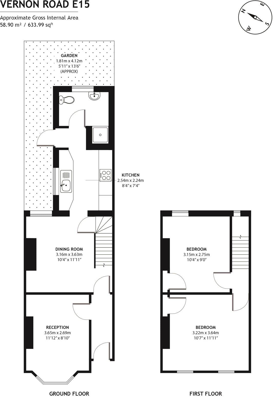 Vernon Road, Stratford, London, E15 floorplan