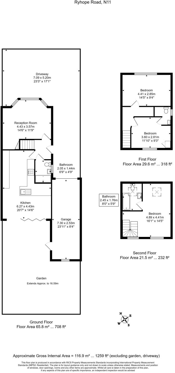 Ryhope Road, N11 floorplan