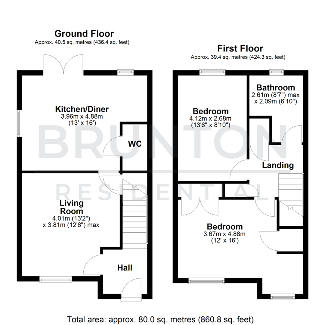 Glenridding Close, Gateshead, NE9 floorplan