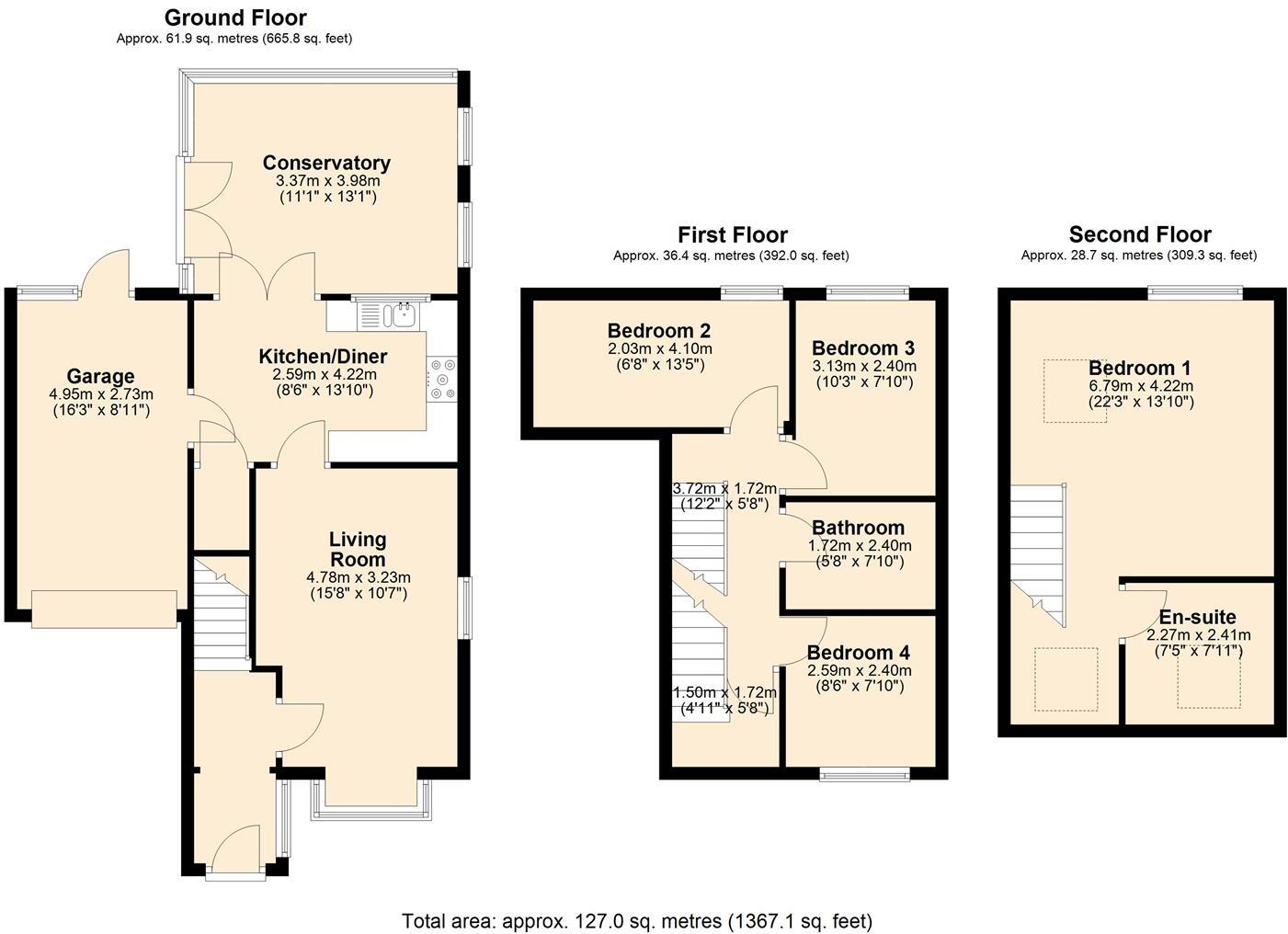 Jordanthorpe Green, Sheffield, S8 floorplan