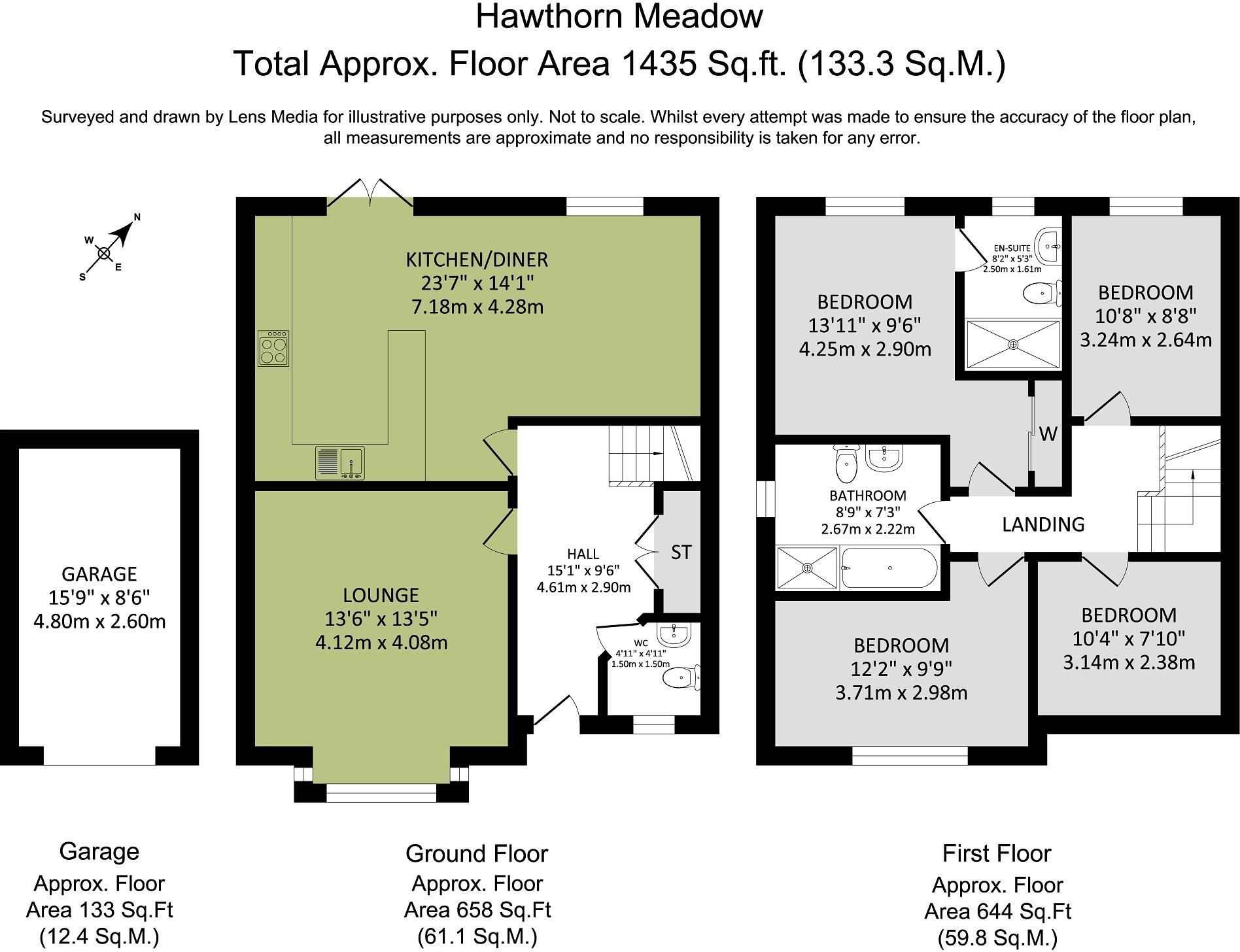 Hawthorn Meadows, Standish, WIGAN. WN6 0FQ floorplan