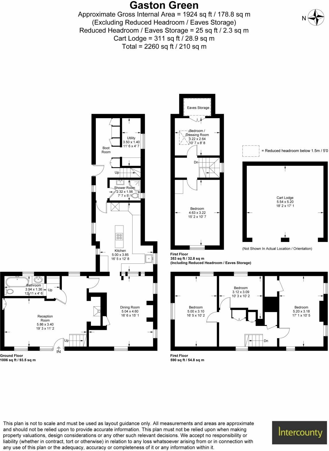 Gaston Green, Little Hallingbury, Bishop's Stortford, Essex, CM22 floorplan