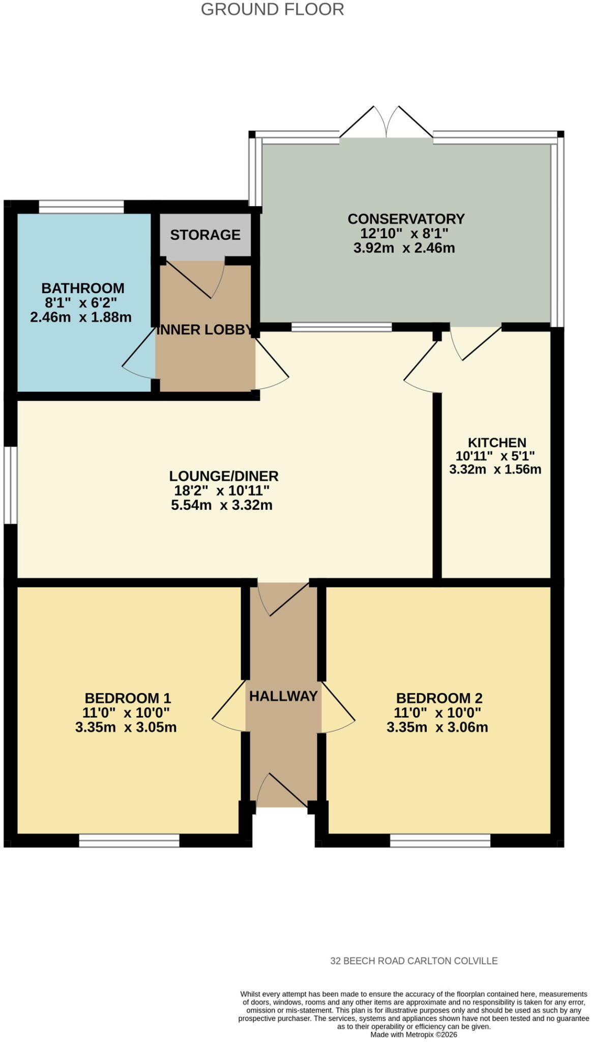 Beech Road, Carlton Colville, Lowestoft, NR33 8JG floorplan