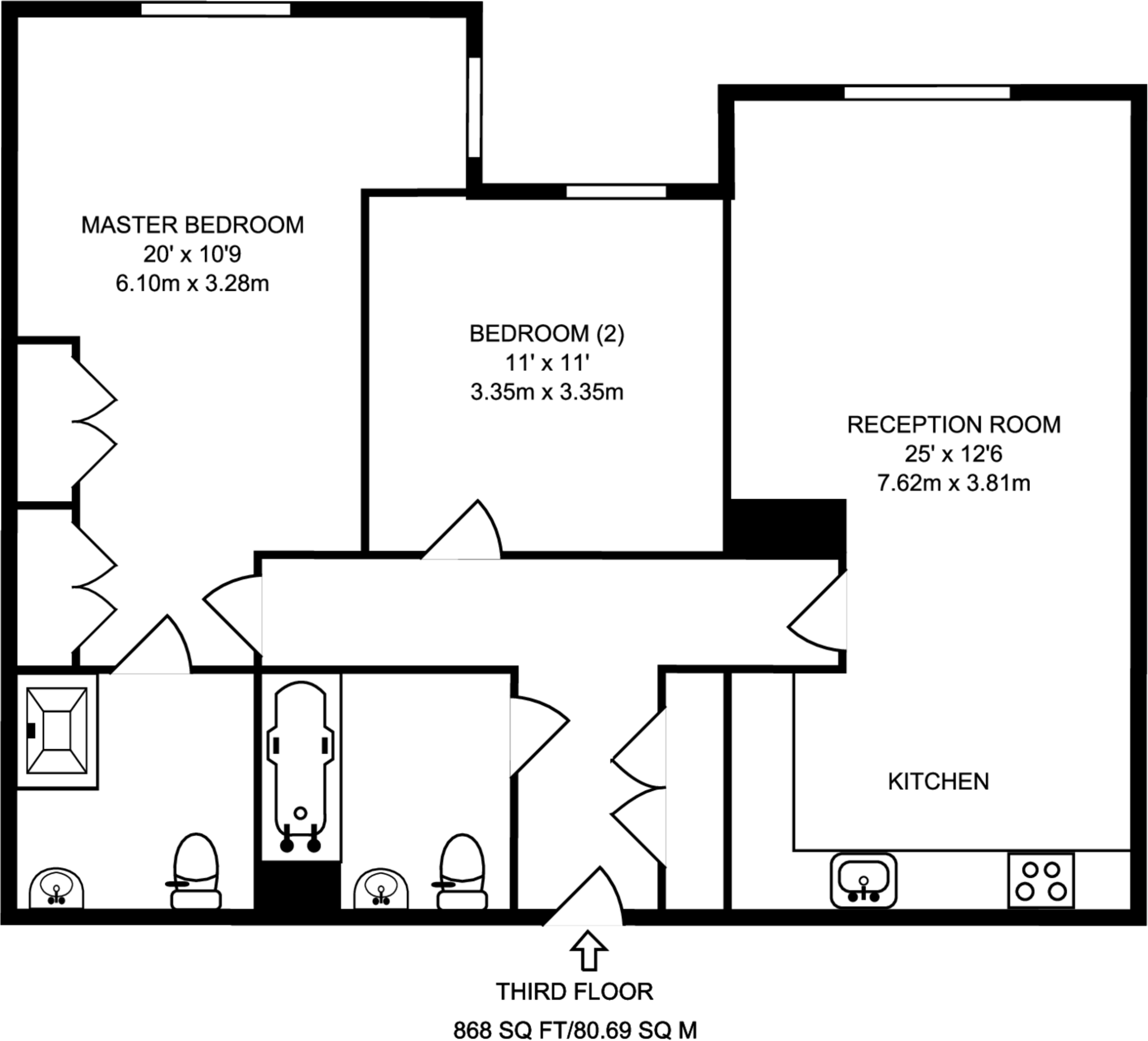 Uxbridge Road, West Ealing, London, W13 floorplan