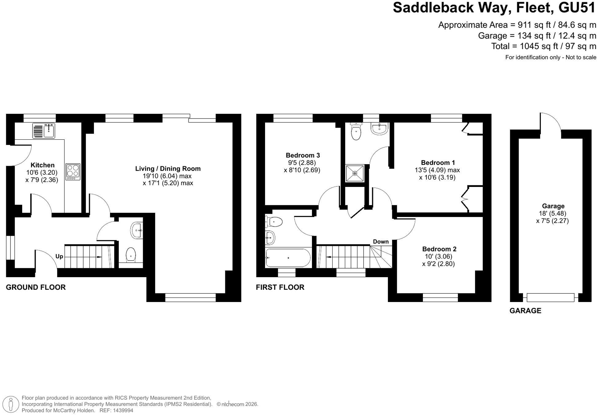 Saddleback Way, Fleet, GU51 floorplan