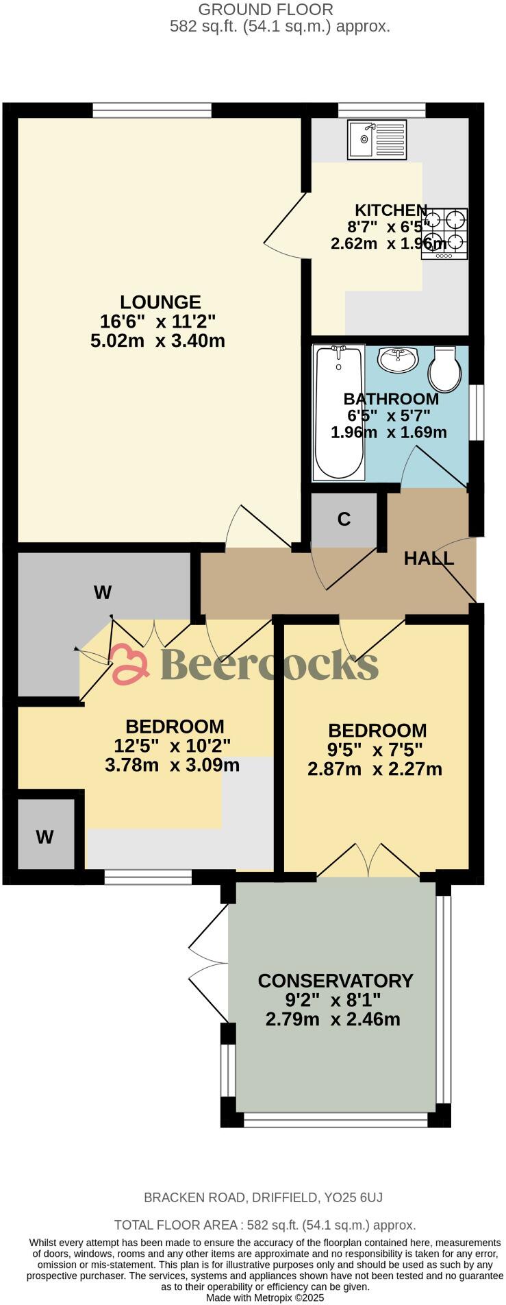 Bracken Road, Driffield YO25 6UJ floorplan