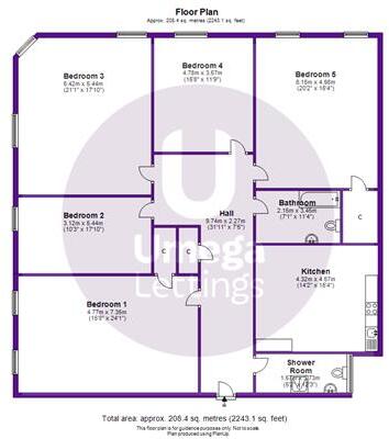 Coates Place, West End, Edinburgh, EH3 floorplan