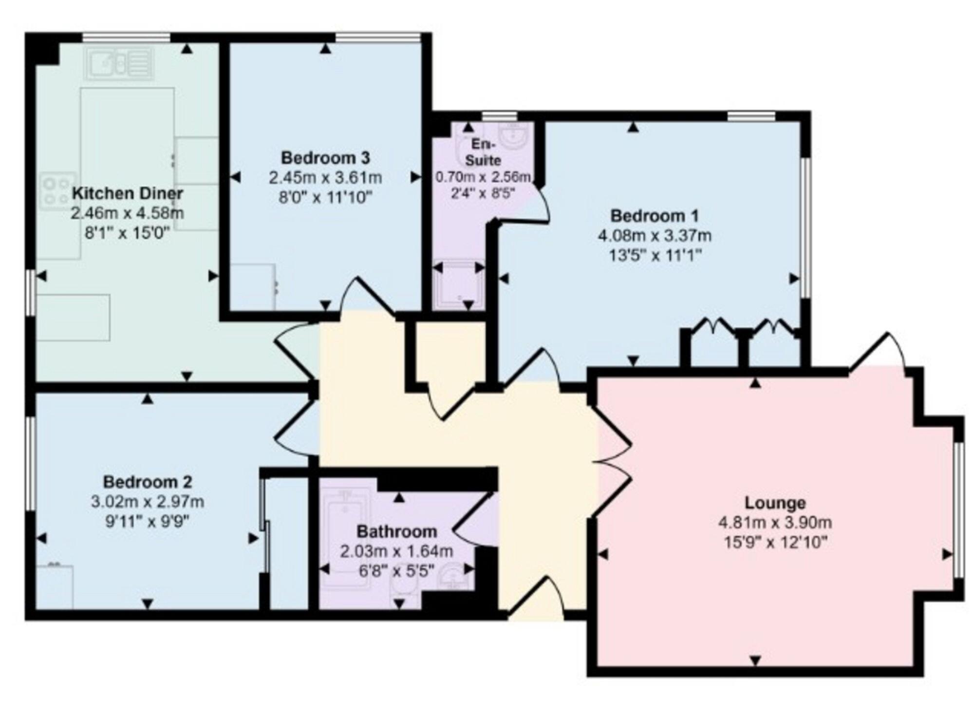 Penrith Road, Clifftops, BH5 floorplan