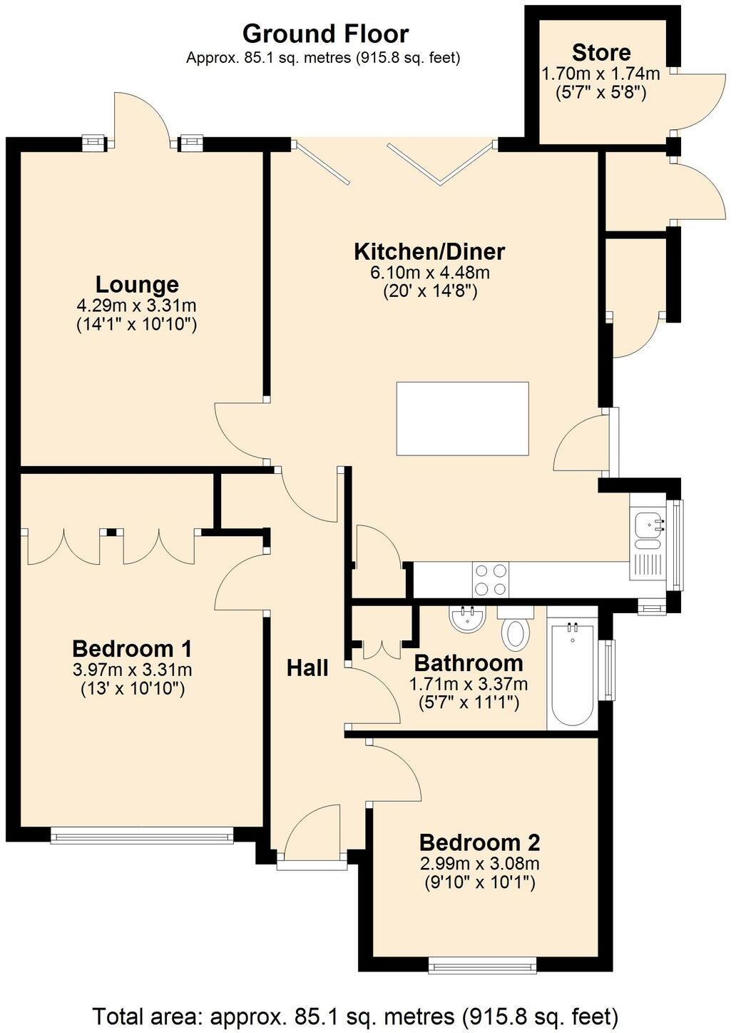 Shepherds Close, Loughborough, LE11 floorplan