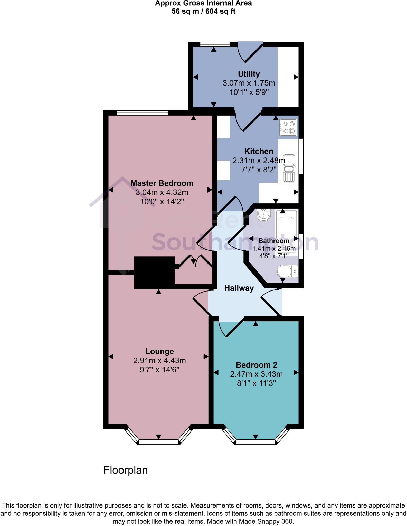 Midanbury, SO18 floorplan