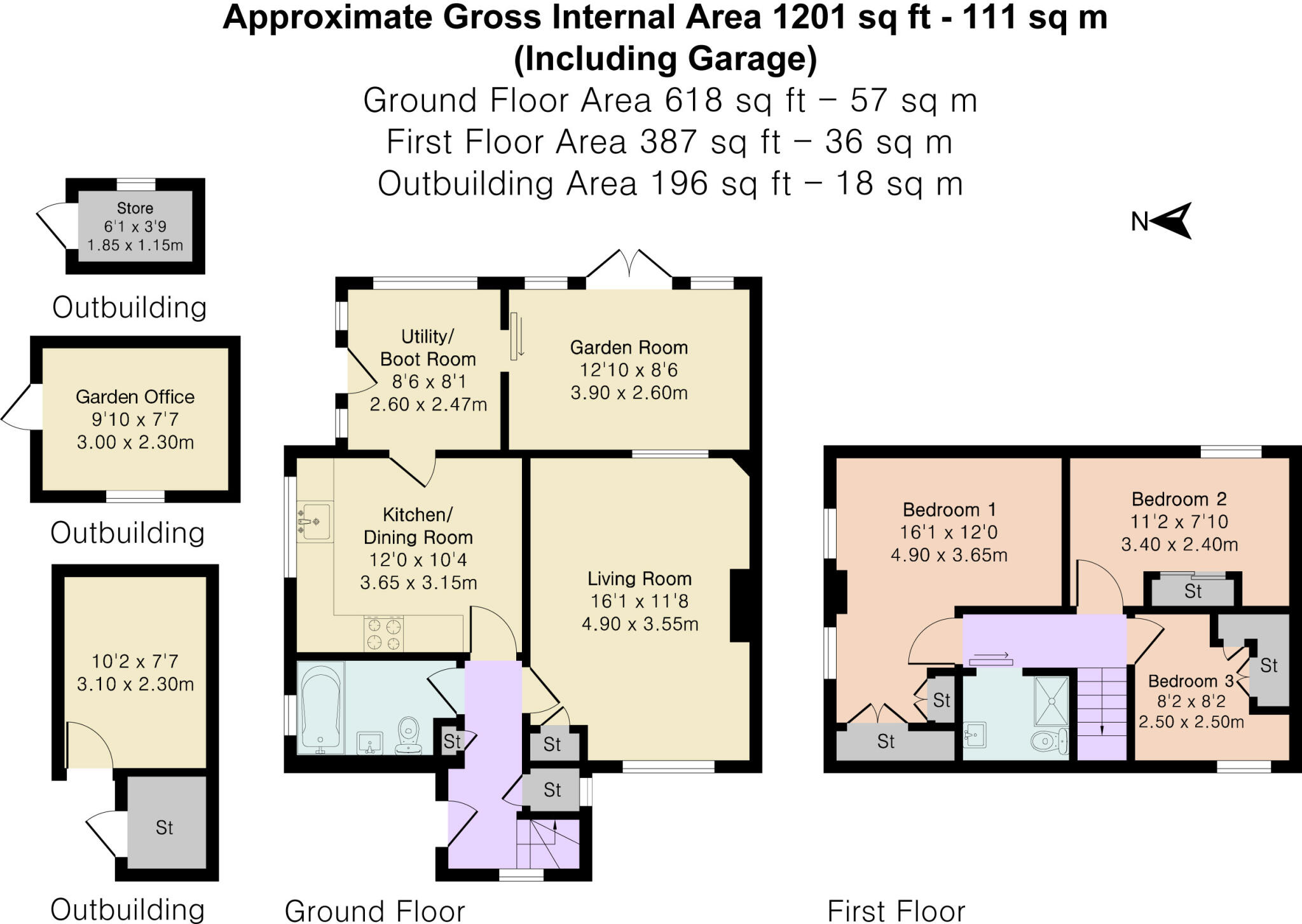 3 Mayfield Cottages, Compton floorplan