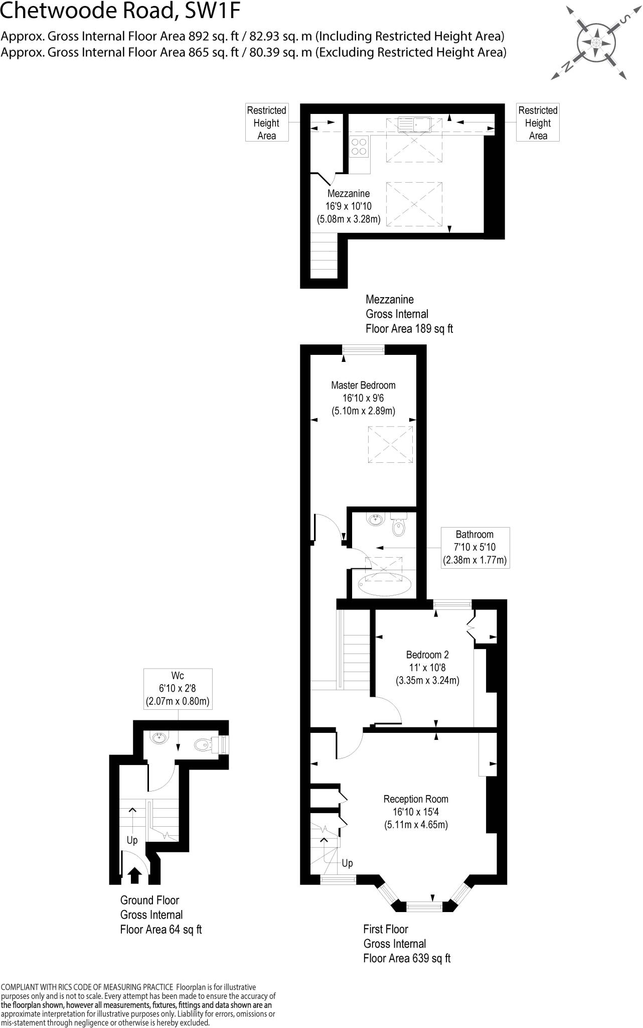 Chetwode Road, London, SW17 floorplan