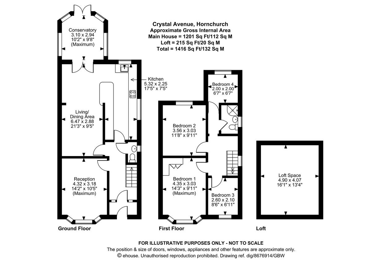 Crystal Avenue, Hornchurch floorplan
