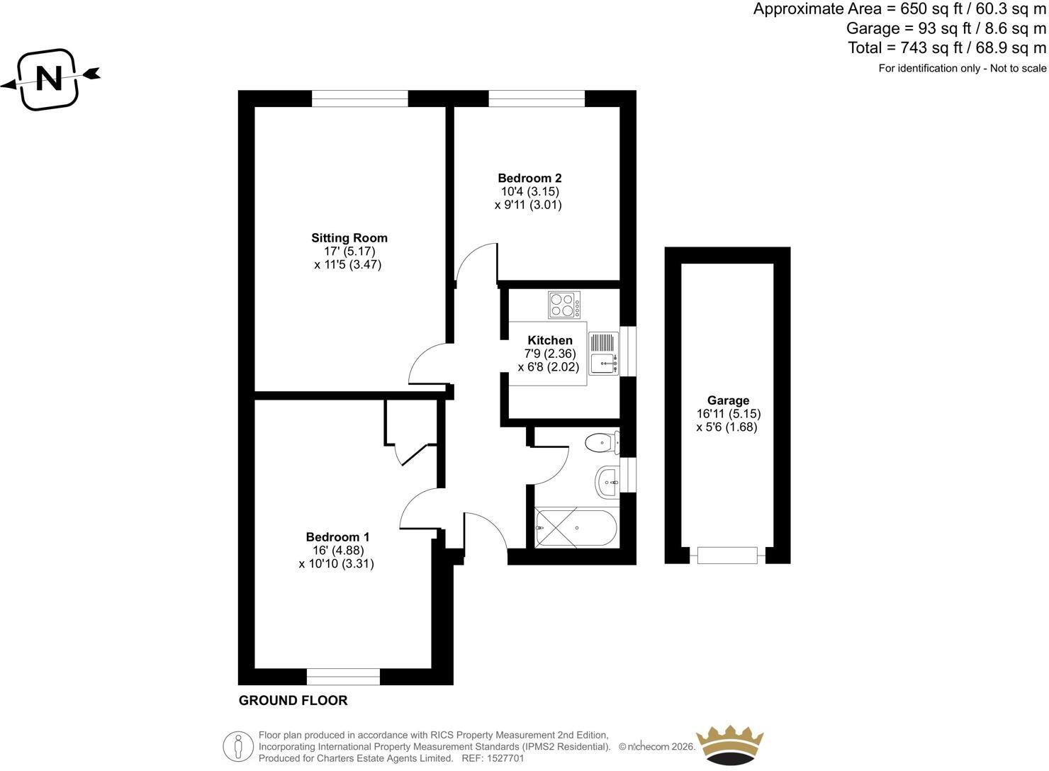 Clifton Gardens, Clifton Road, Worthing, West Sussex, BN11 floorplan