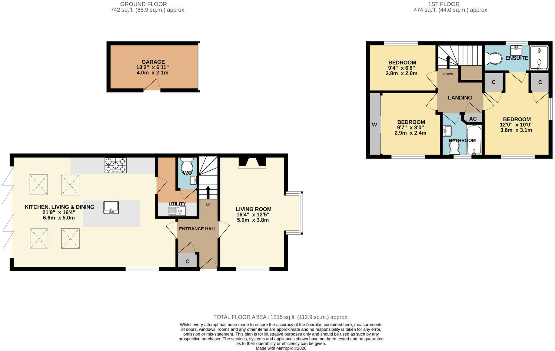 Colonel Drive, Rushwick, WR2 floorplan
