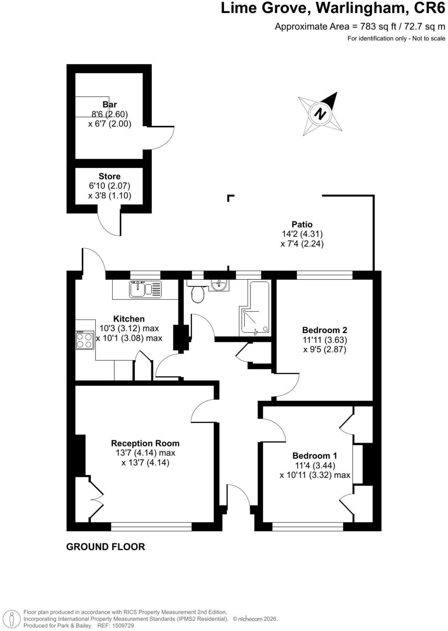 Lime Grove, Warlingham, CR6 floorplan