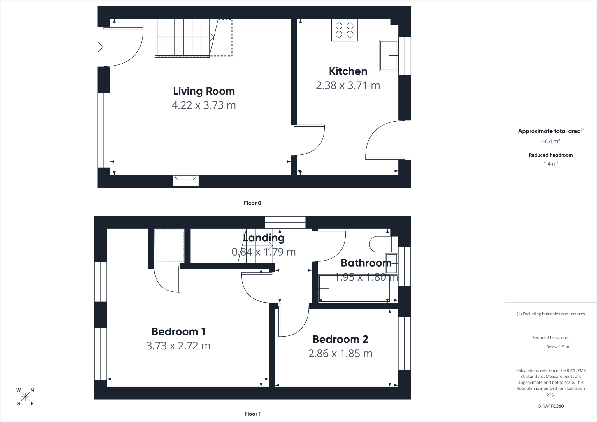 Moorlands Drive, Stainburn, Workington, Cumbria, CA14 floorplan