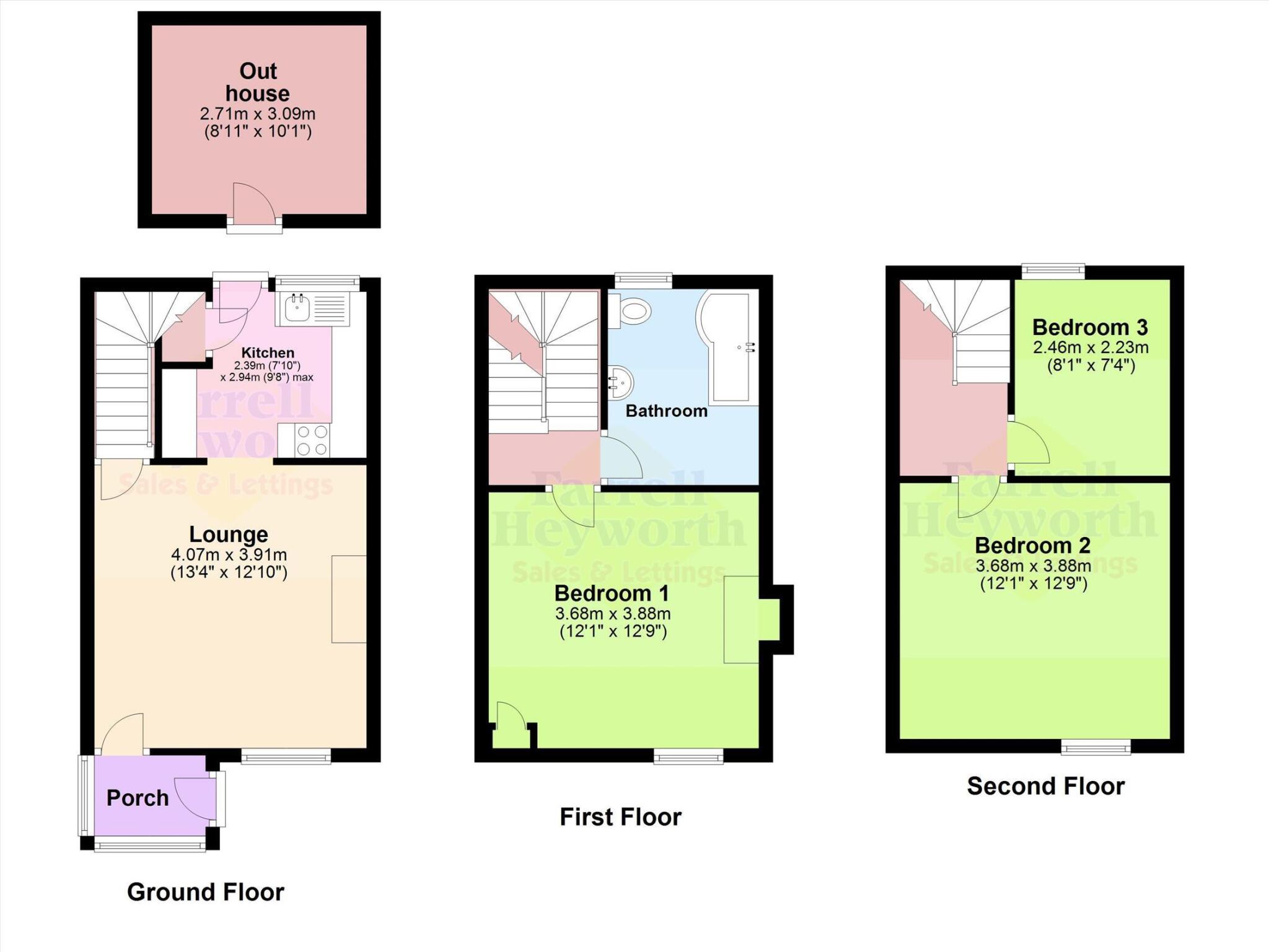 Holme Mills Cottages, Carnforth floorplan