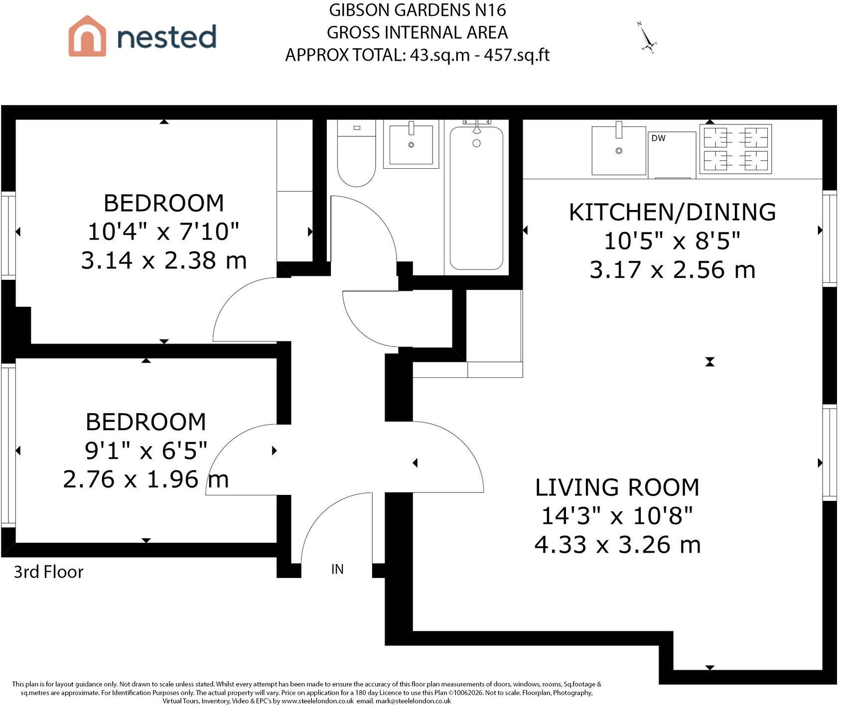 Gibson Gardens, London, N16 floorplan