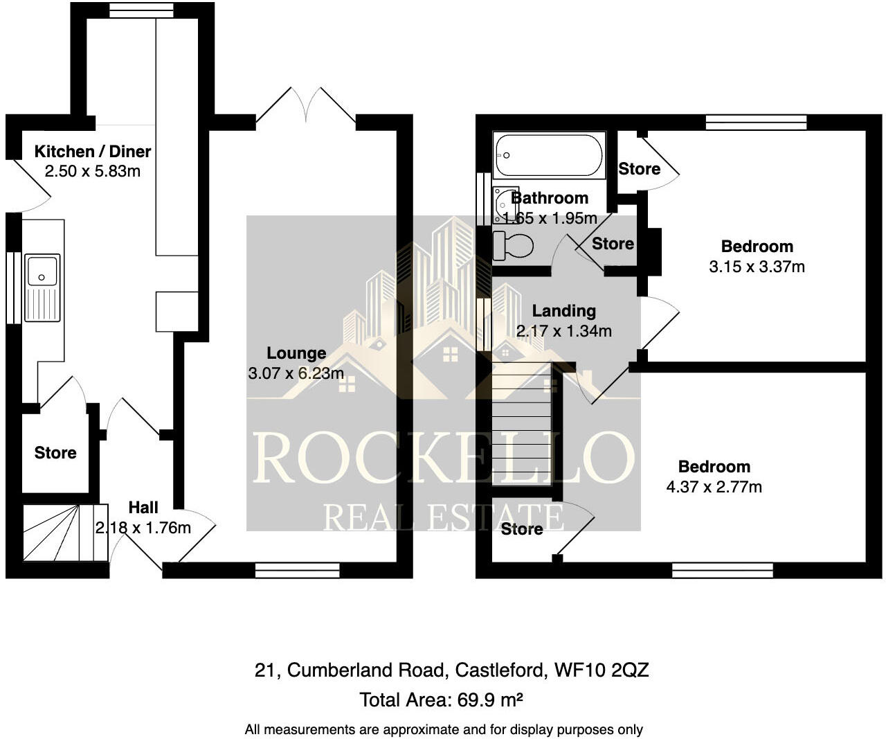 Cumberland Road, Castleford, West Yorkshire, WF10 floorplan