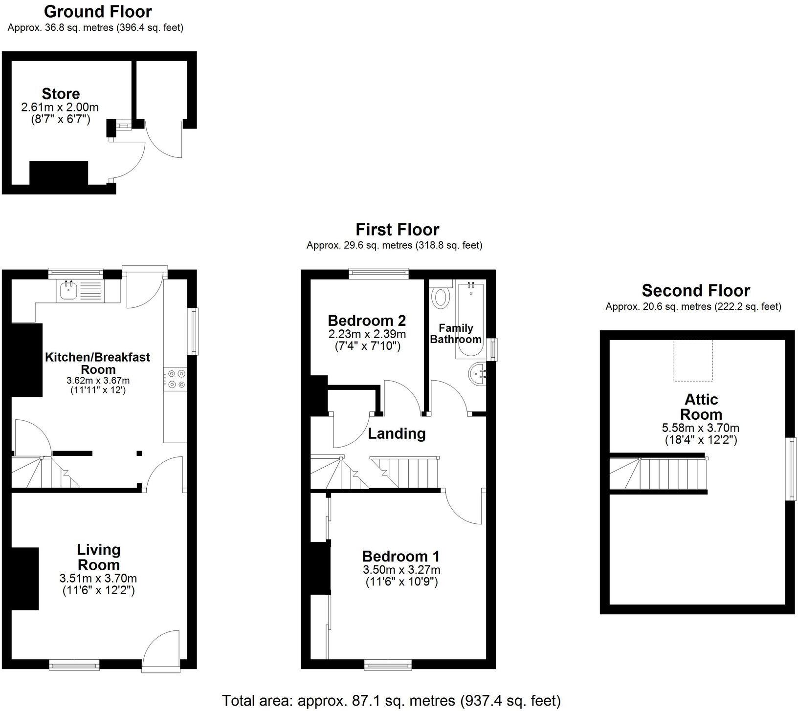 St. Nicholas Place, East Challow, OX12 floorplan