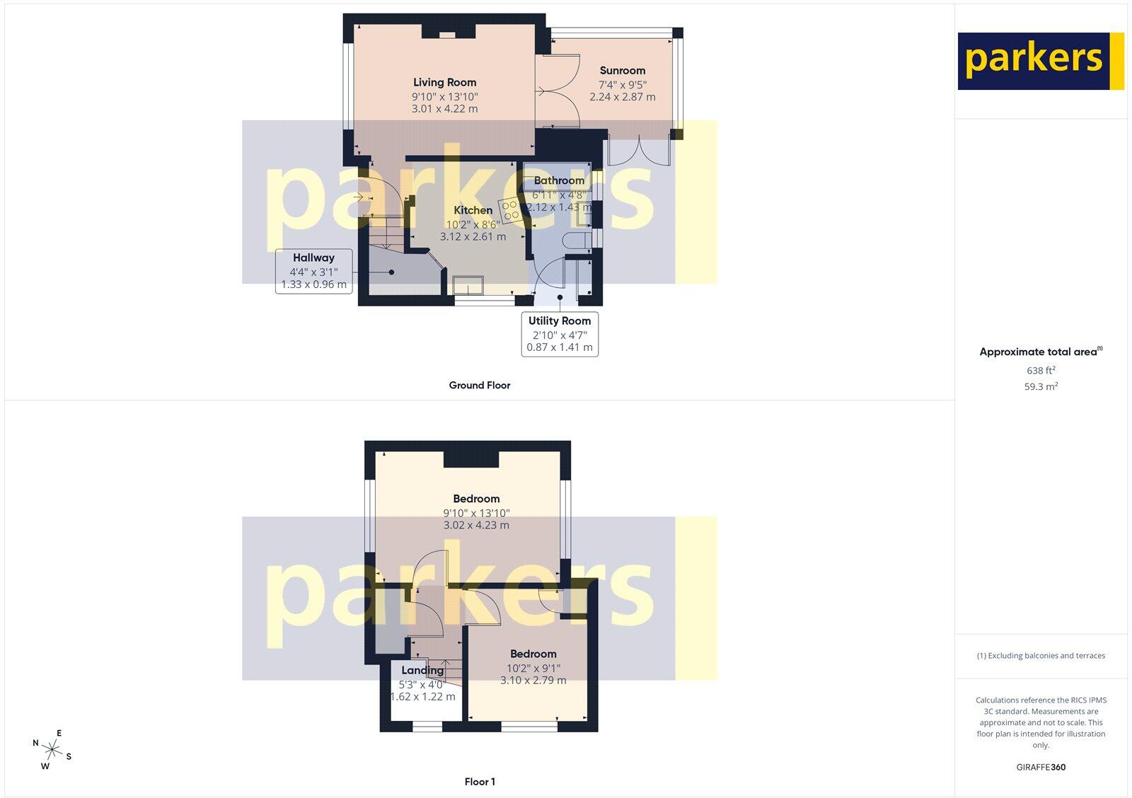 Heatherden Close, Reading, Berkshire, RG2 floorplan