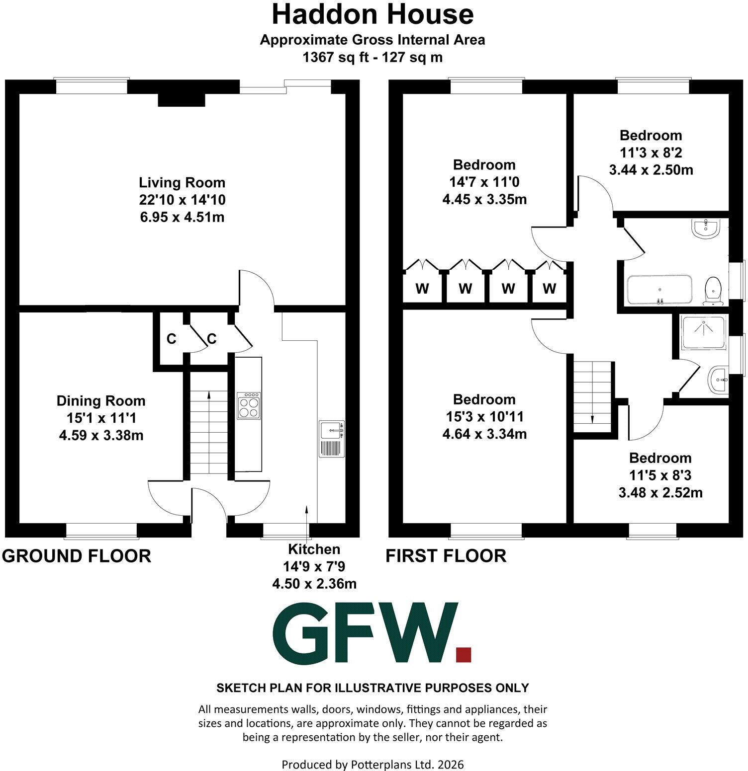 Mickleton, Barnard Castle, County Durham, DL12 floorplan