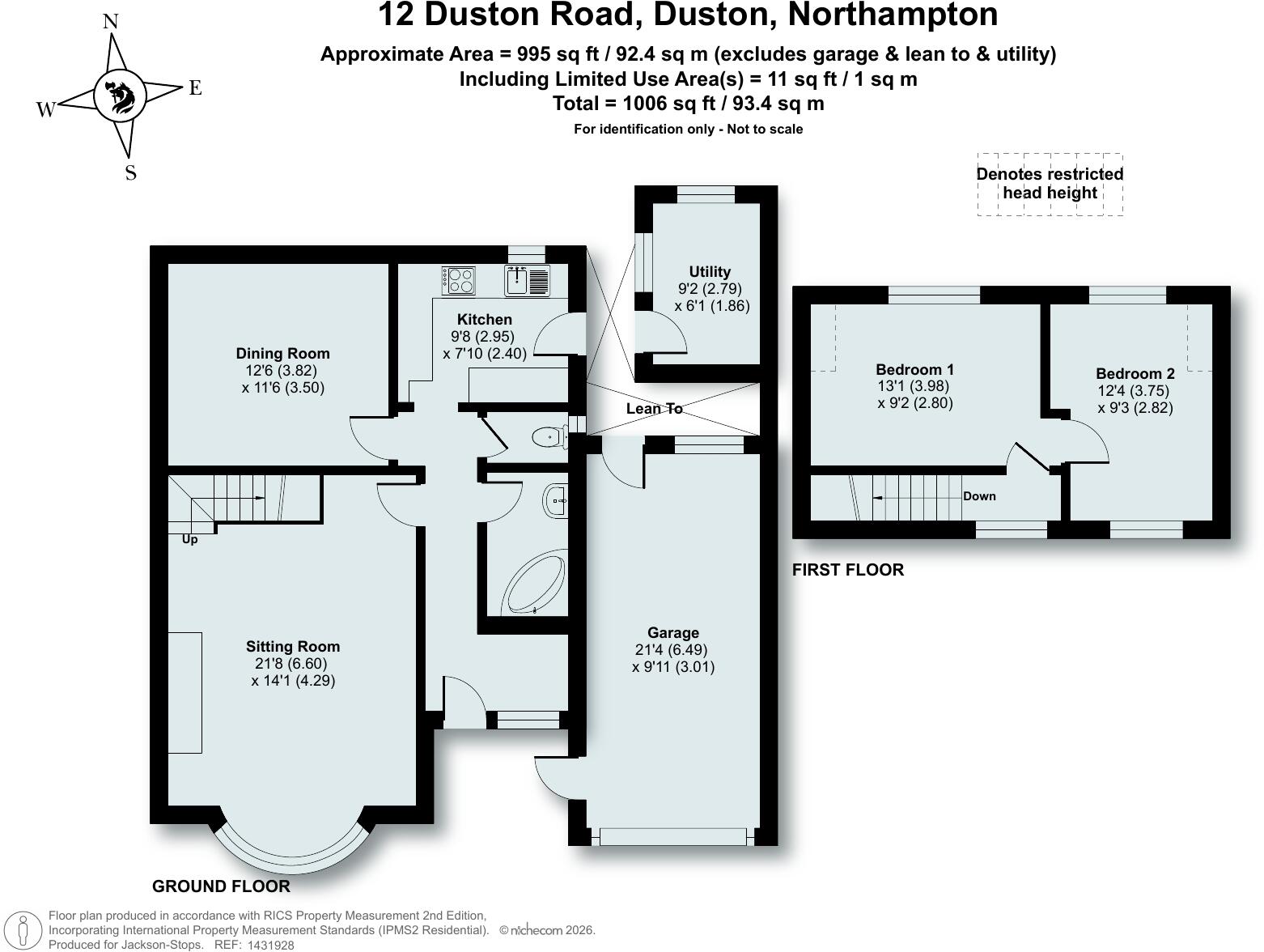 Duston Road, Northampton, Northamptonshire, NN5 floorplan