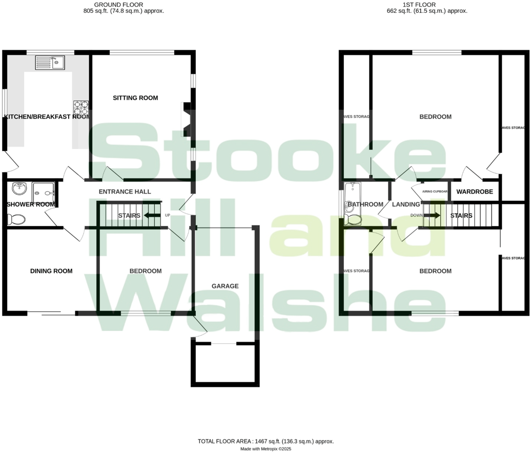 Tensing Close, Hereford, HR4 floorplan