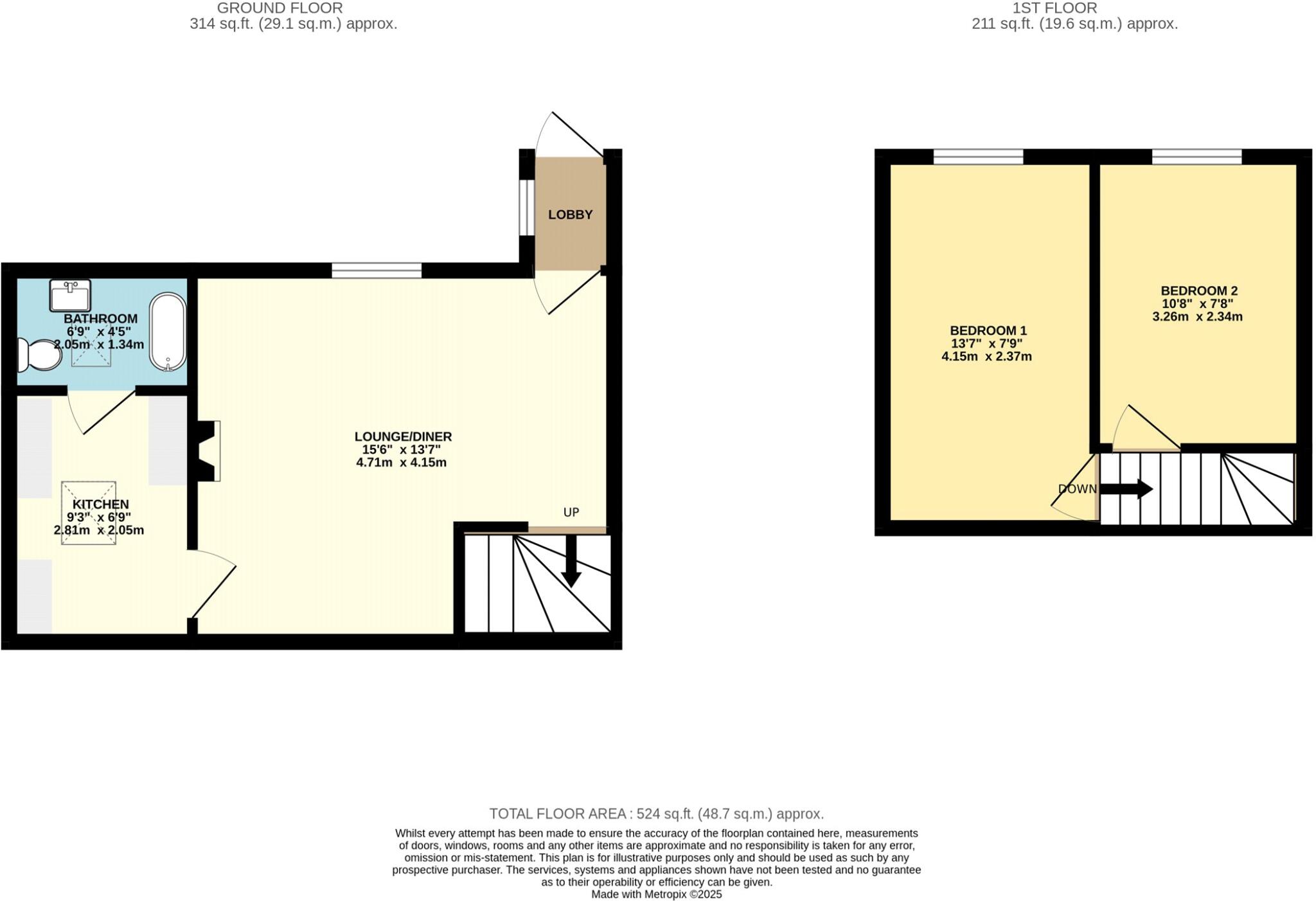 11, Berkeley Place, Ilfracombe, Devon, EX34 floorplan
