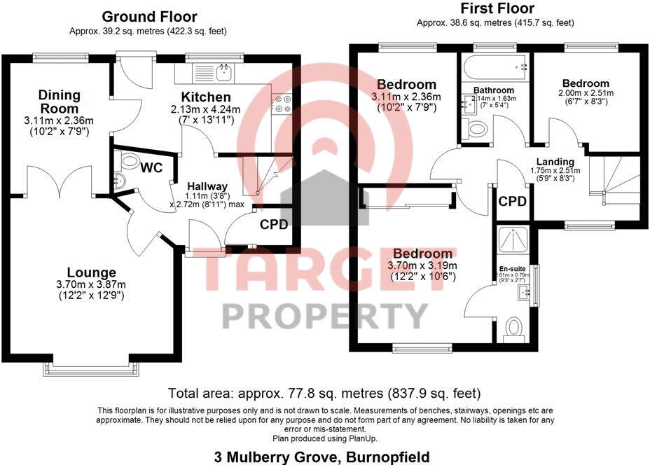 Mulberry Grove, NE16 floorplan