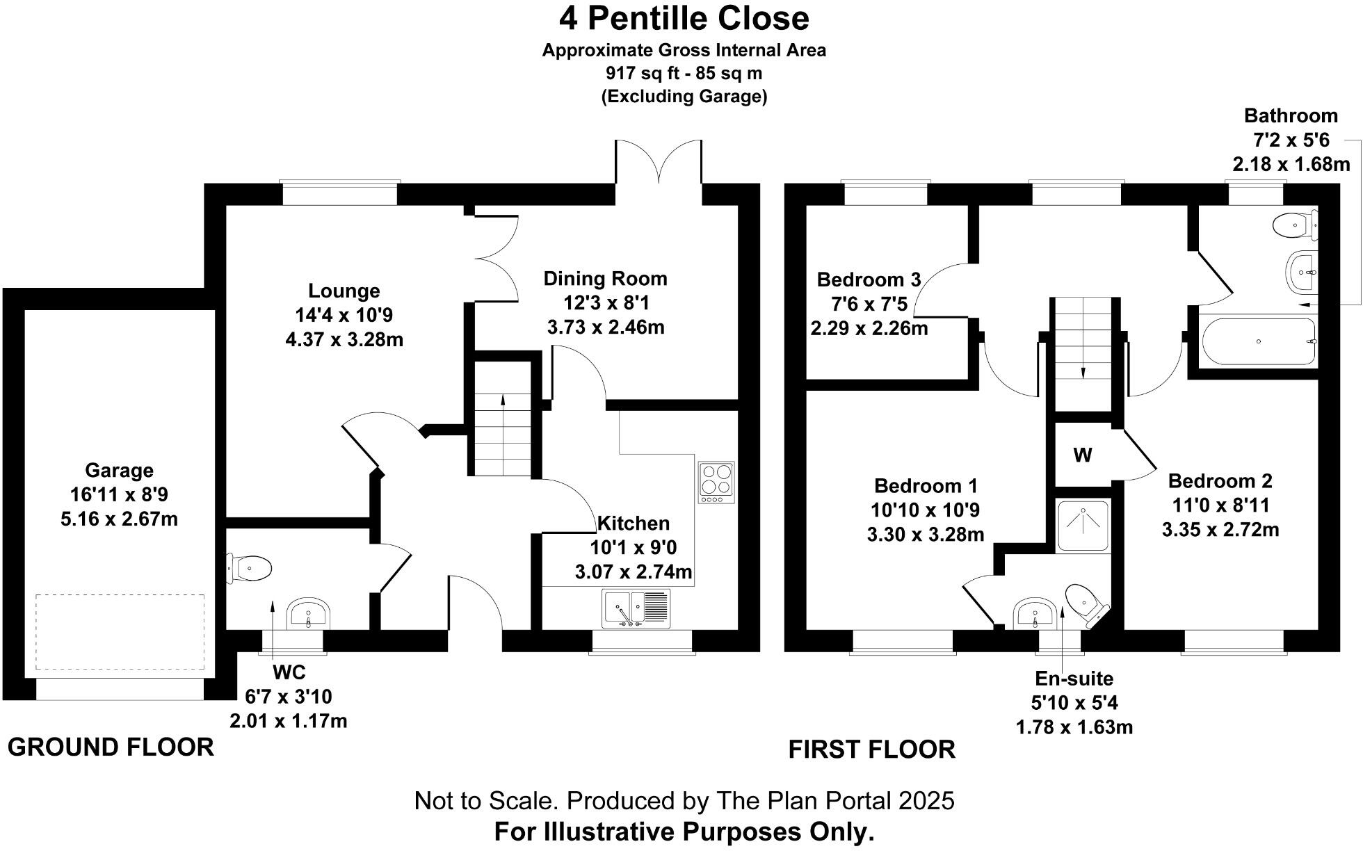 Pentillie Close, Bere Alston, Yelverton, Devon, PL20 floorplan